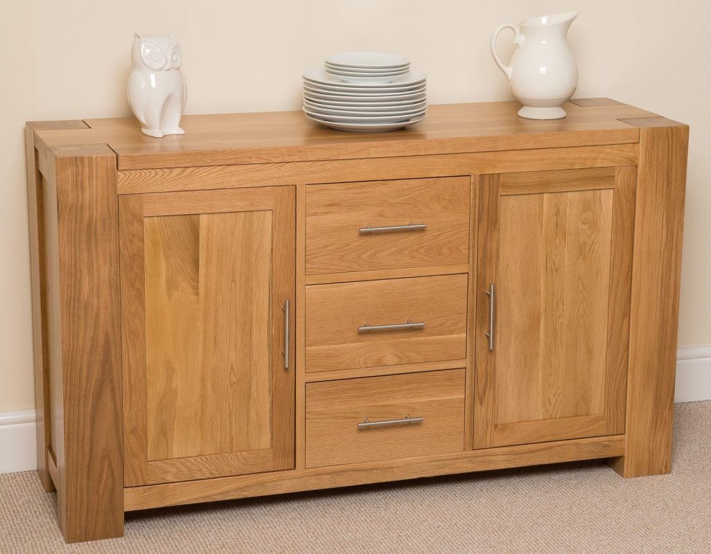 solid oak sideboard