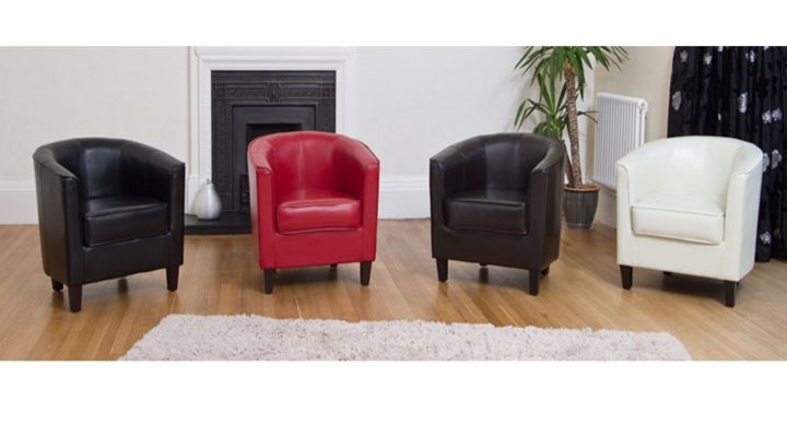 faux leather tub chairs