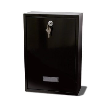 Forth rear access/rear retrieval external postbox in black