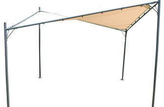 LG Outdoor Rodin 3.5m Sail Awning and Poles - Beige