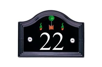 Black Bridge Ceramic House Number - 16.5 x 12.5cm