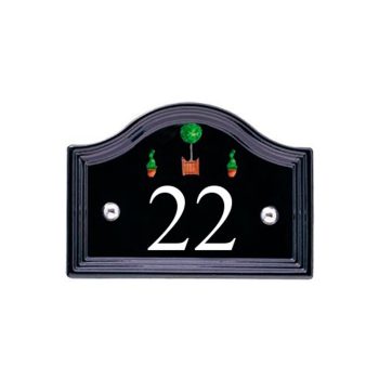 Black Bridge Ceramic House Number - 16.5 x 12.5cm