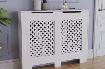 Vida Designs Oxford Radiator Cover White Traditional Painted MDF Cabinet, Medium (H: 81.4/ W: 112/ D: 19 cm)
