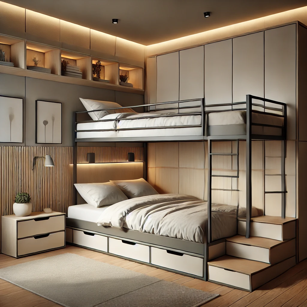 Space-Saving Bunk Bed